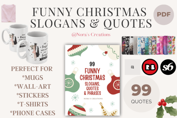 99 Funny Christmas Quotes Slogans POD: The Ultimate Resource for Print-on-Demand Creators