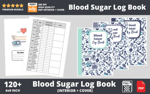 Backschool Blood Sugar Log Book – Track Your Health Daily