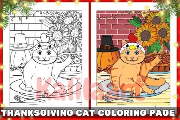 Exploring the Thanksgiving Cat Coloring Page 01: A Practical Guide for Creative Projects