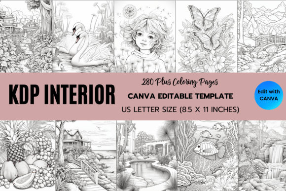 KDP Interior Adult Coloring Pages for Everyday Creativity