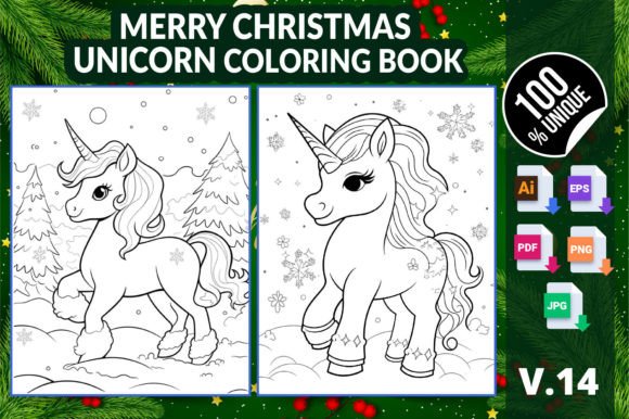 Merry Christmas Unicorn Coloring Book 14: A Practical Review for Buyers and Creators