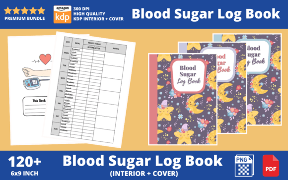 Nice and Cute Moon Blood Sugar Log Book: A Practical Tool for Daily Diabetes Management