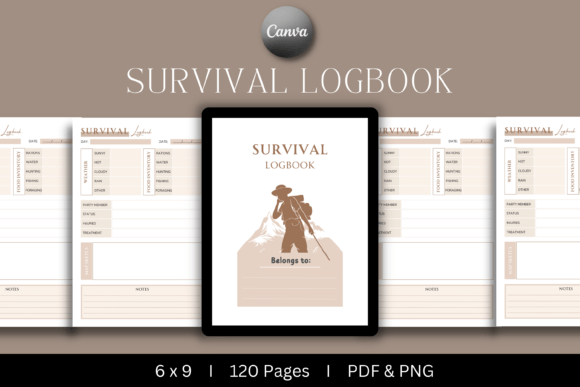 Survival Logbook KDP Interior Guide